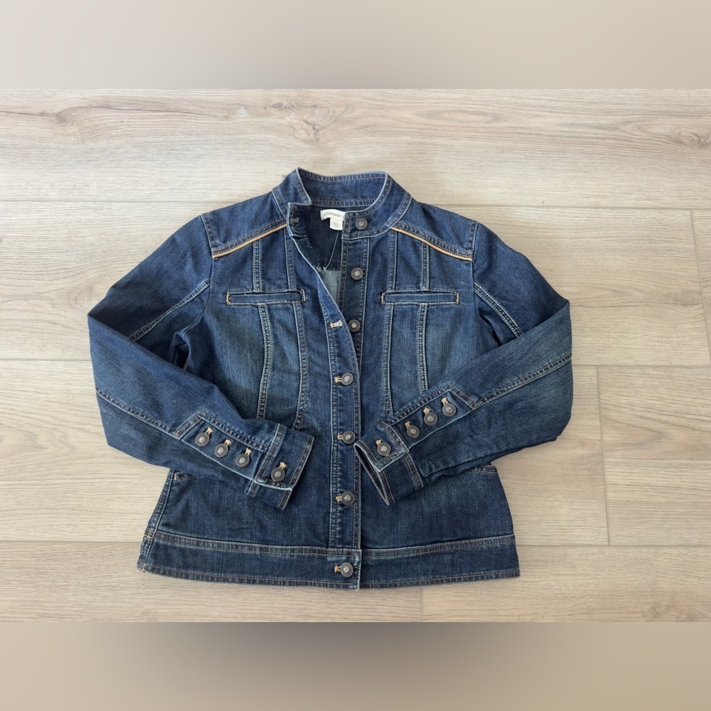 Coldwater Creek Dark Blue Jean Jacket 🤎